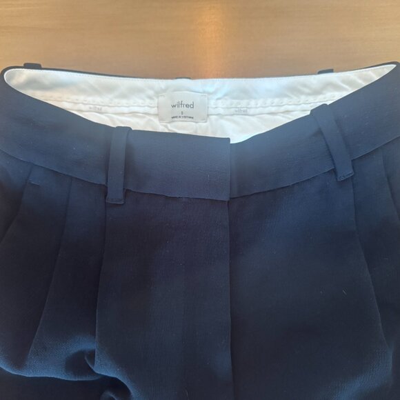 Aritzia Wilfred Black Dress Pant LIKE NEW Size 0 - 30 inch inseam - Picture 3 of 5